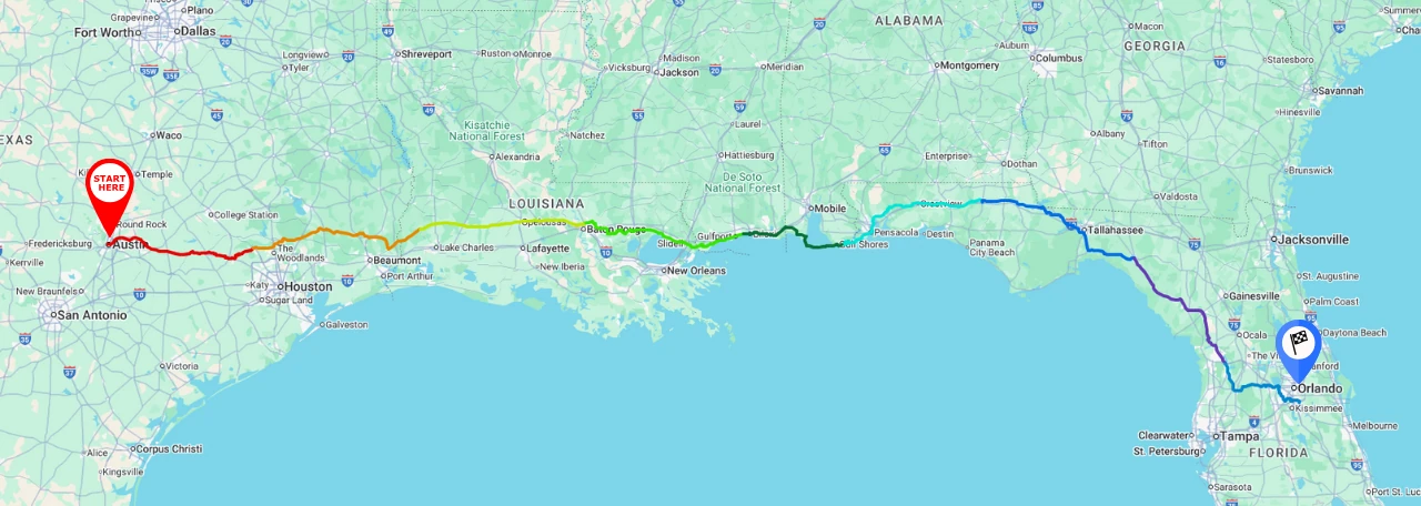 Full Trip Map